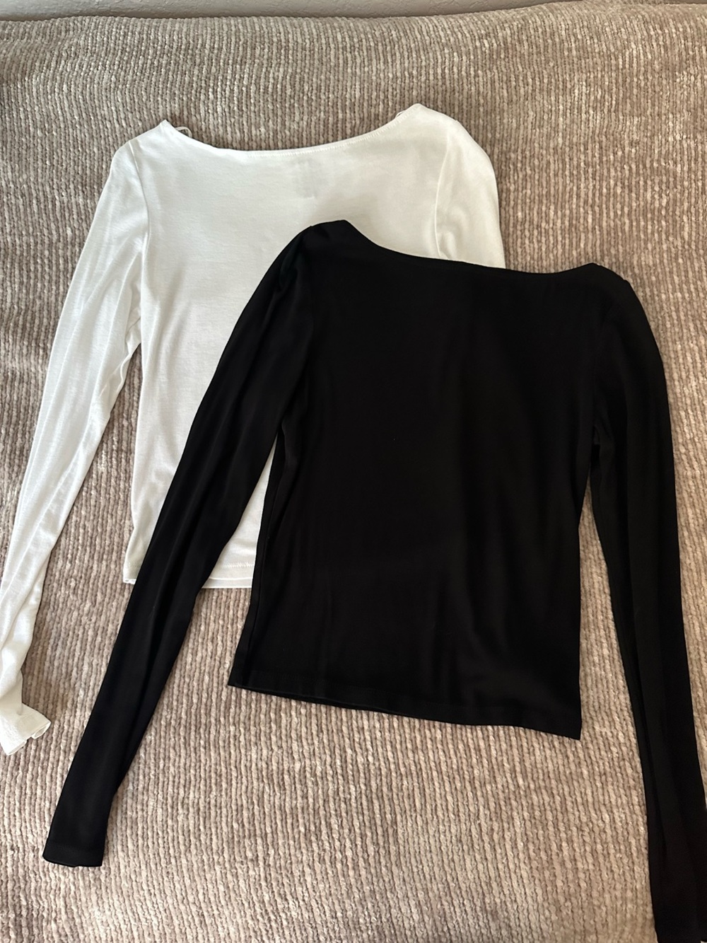 2pk H&M Long Sleeve Boat Neck top, size M